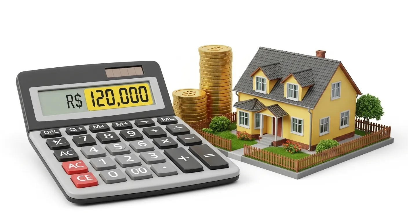 Cálculo de entrada para compra de imóvel usando investimentos