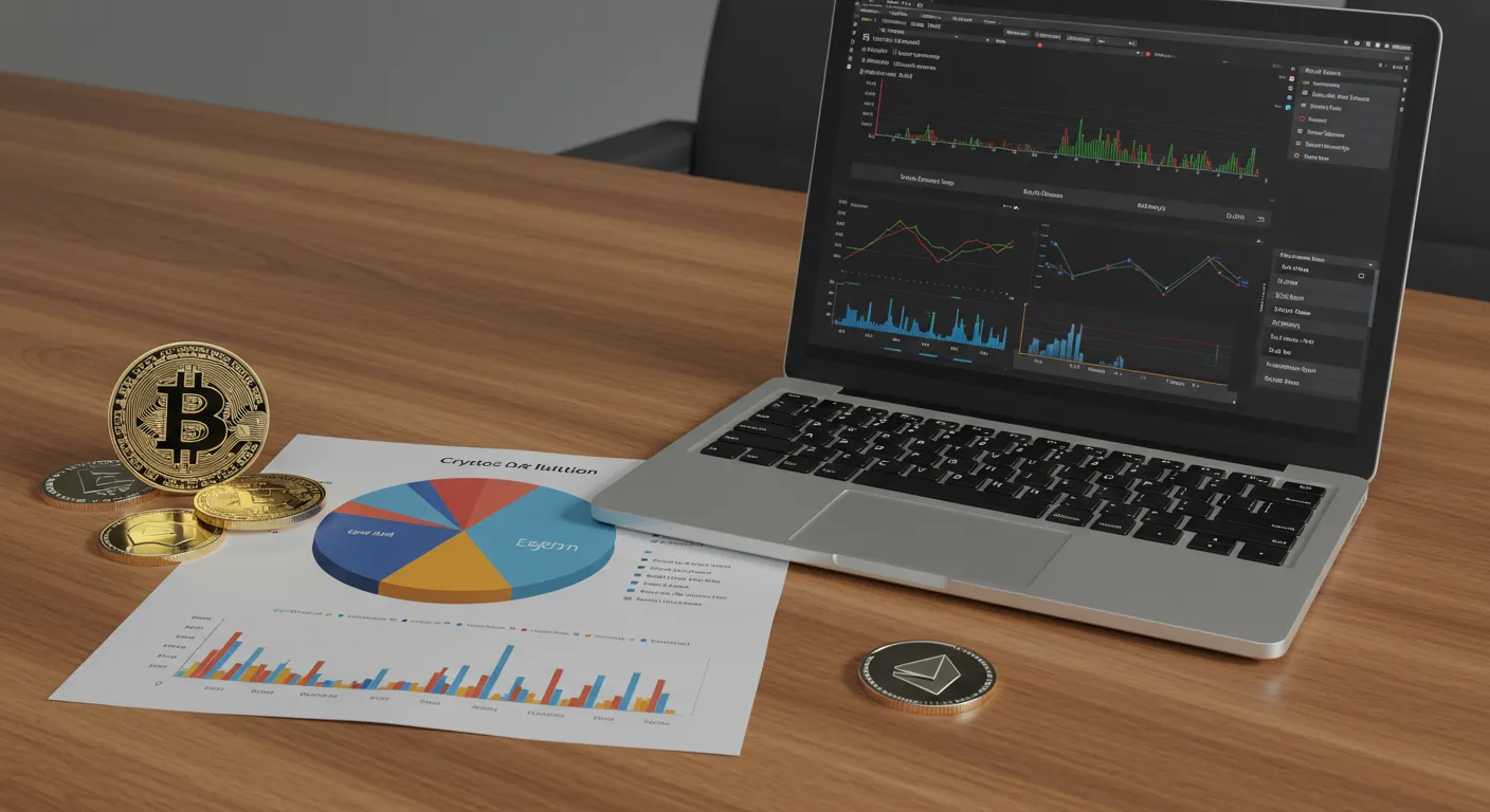 Gráfico de diversificação de portfólio de criptomoedas para iniciantes