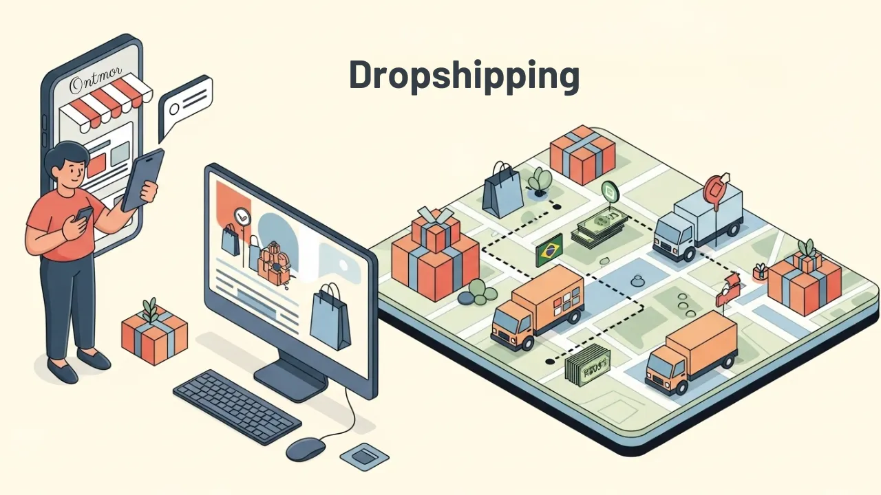 E-commerce e dropshipping para ganhar dinheiro
