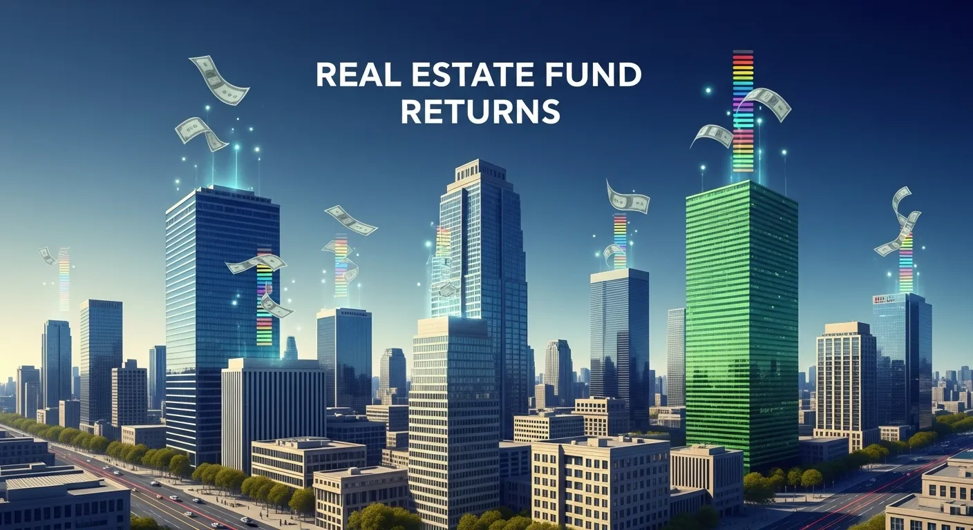 Visualização dos Fundos imobiliários com prédios e rendimentos mensais automáticos