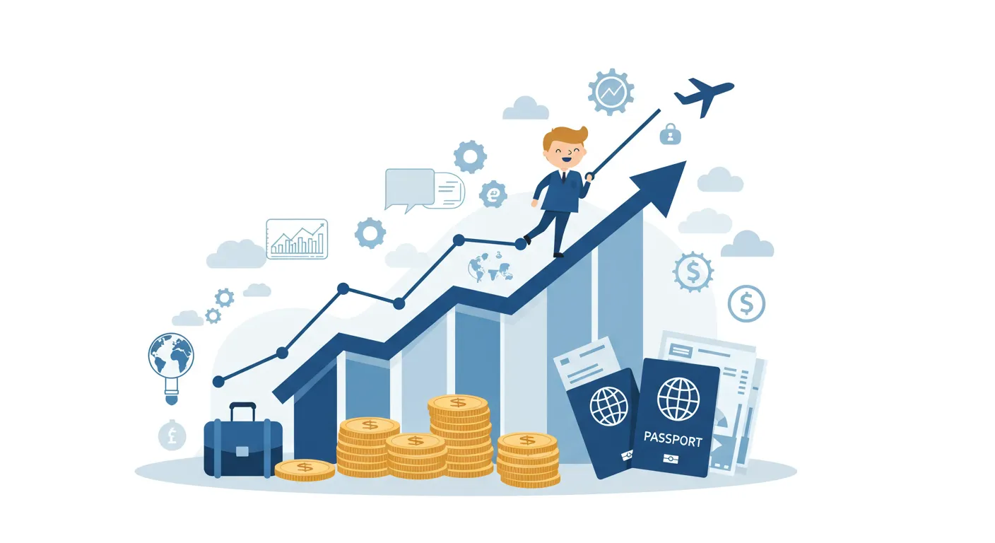 Melhores investimentos para viagem - crescimento do dinheiro